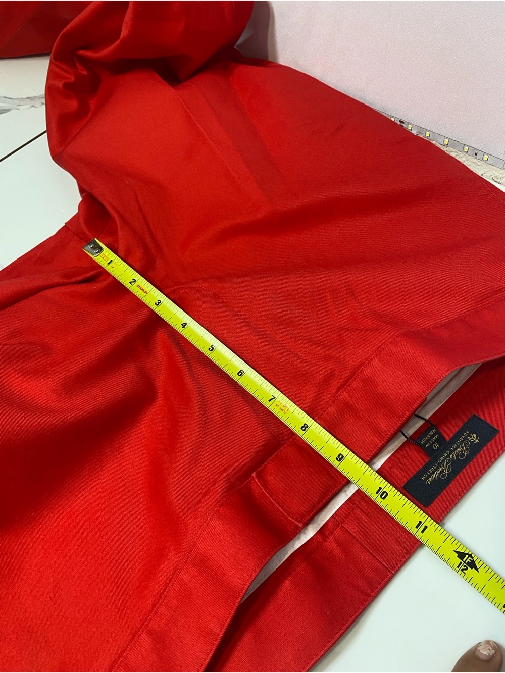 Brooks Brothers Stretch Cotton Advantage Chino Pants Size 10 Red Flattering Fit - Picture 9 of 11